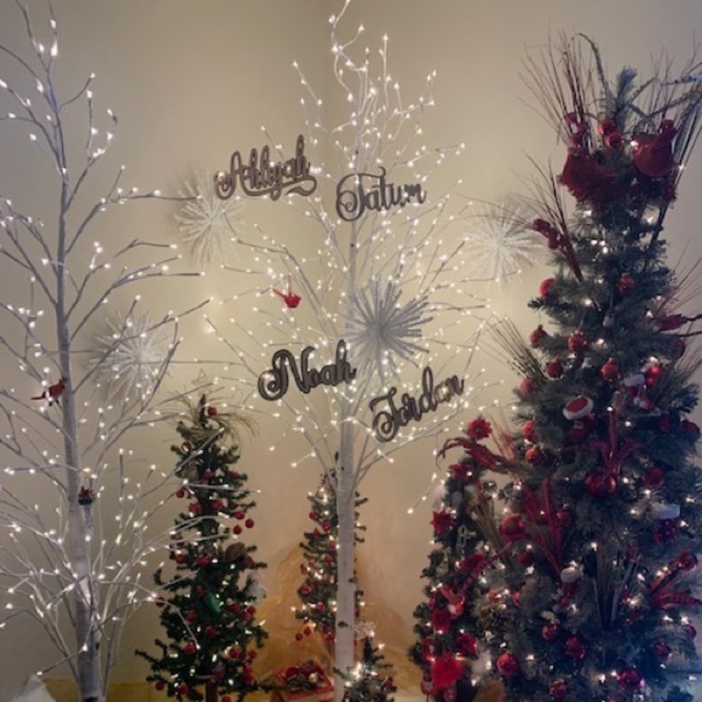 Personalized woodwork Christmas ornaments